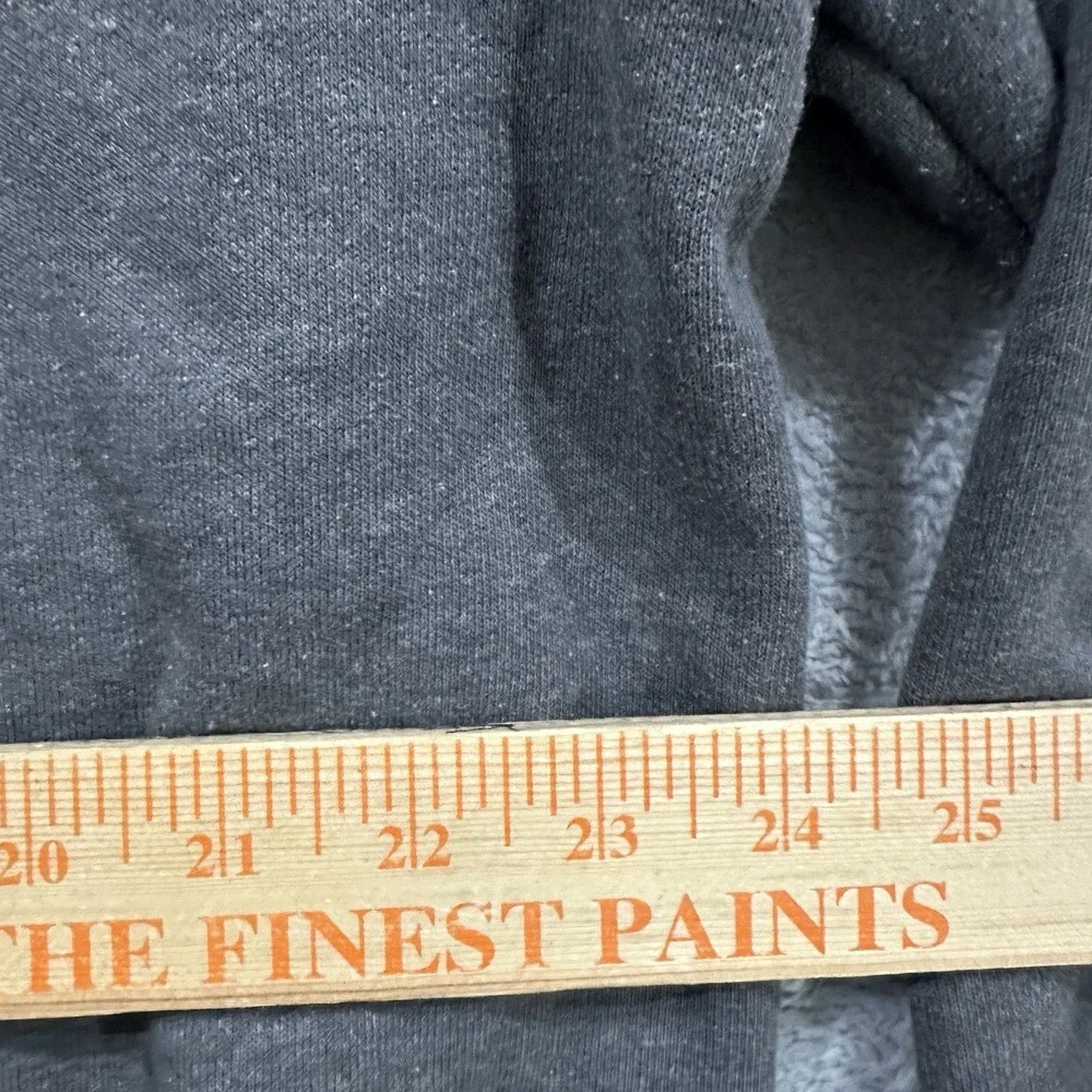 Carhartt Hoodie Men's L Loose Fit Pullover Logo Heavyweight Gray Workwear Baggy